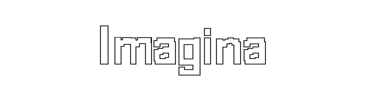 8-bit Outlined  Free Fonts Download