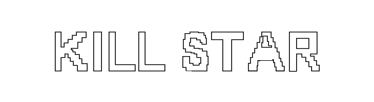 8-bit Outlined  Free Fonts Download
