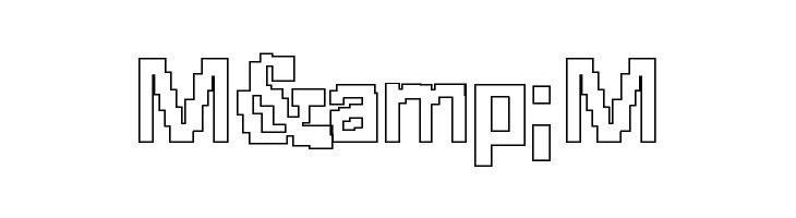 8-bit Outlined  Free Fonts Download
