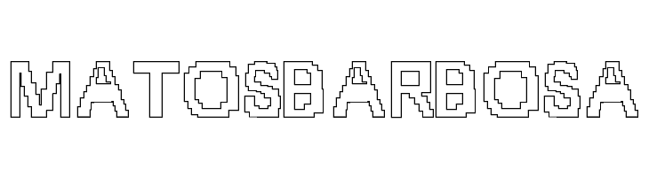 8-bit Outlined  Free Fonts Download