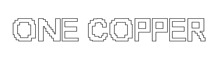 8-bit Outlined  Free Fonts Download