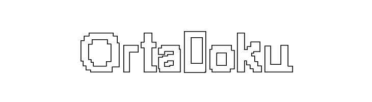 8-bit Outlined  Free Fonts Download