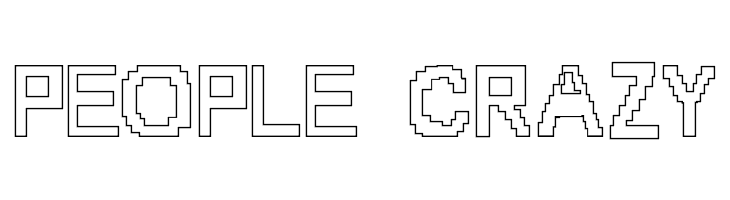 8-bit Outlined  Free Fonts Download