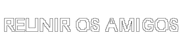 8-bit Outlined  Free Fonts Download