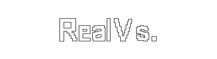 8-bit Outlined  Free Fonts Download