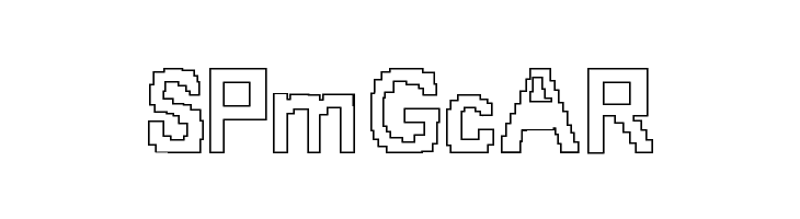 8-bit Outlined  Free Fonts Download