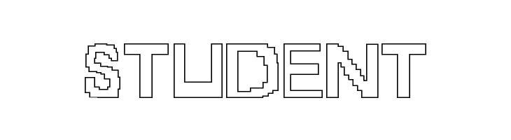 8-bit Outlined  Free Fonts Download