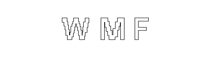 8-bit Outlined  Free Fonts Download
