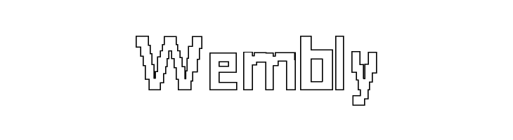 8-bit Outlined  Free Fonts Download