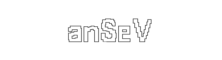 8-bit Outlined  Free Fonts Download
