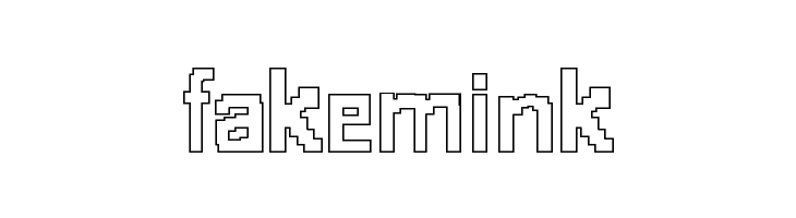 8-bit Outlined  Free Fonts Download