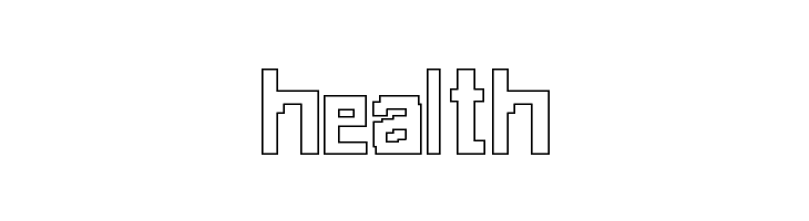 8-bit Outlined  Free Fonts Download