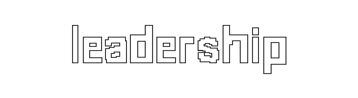 8-bit Outlined  Free Fonts Download