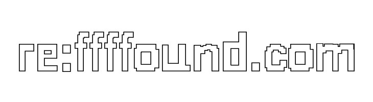 8-bit Outlined  Free Fonts Download