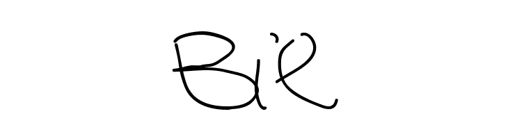 Left hand  five years  Free Fonts Download