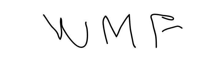 Left hand  five years  Free Fonts Download