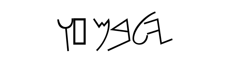 PhoenicianMoabite Thin  Free Fonts Download