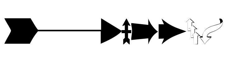 Arrows#1  Free Fonts Download