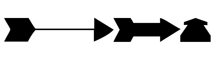 Arrows#1  Free Fonts Download