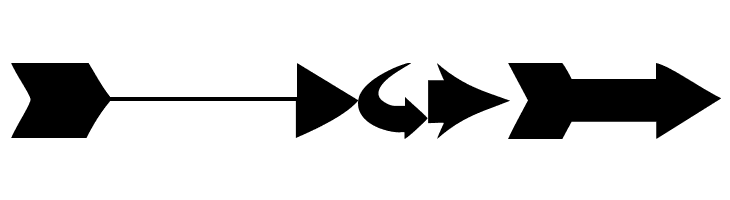 Arrows#1  Free Fonts Download