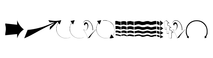 Arrows#1  Free Fonts Download