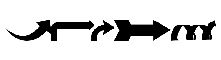 Arrows#1  Free Fonts Download