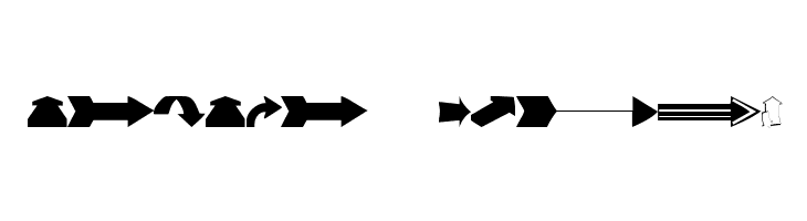 Arrows#1  Free Fonts Download