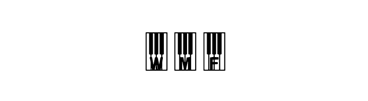 WilliesPiano  Free Fonts Download