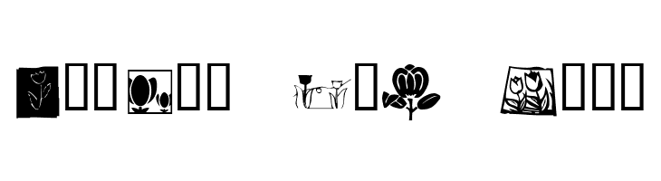 KR Tulips  Free Fonts Download