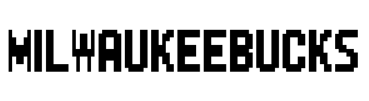 MILWAUKEEBUCKS Sonic Advance Regular Font