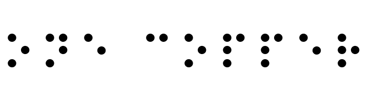 Balkan Peninsula Braille  Free Fonts Download
