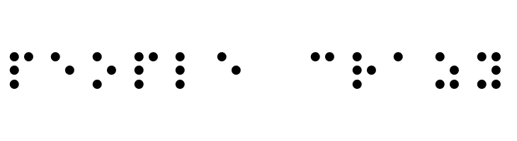 Balkan Peninsula Braille  Free Fonts Download