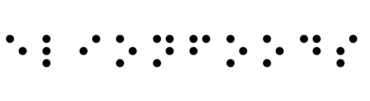 Balkan Peninsula Braille  Free Fonts Download