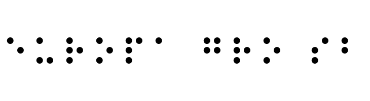 Balkan Peninsula Braille  Free Fonts Download