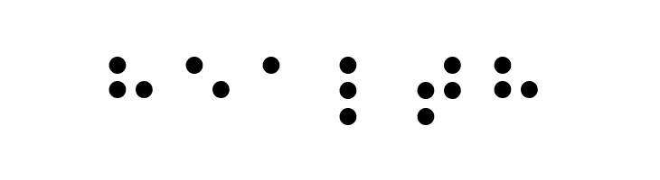 Balkan Peninsula Braille  Free Fonts Download