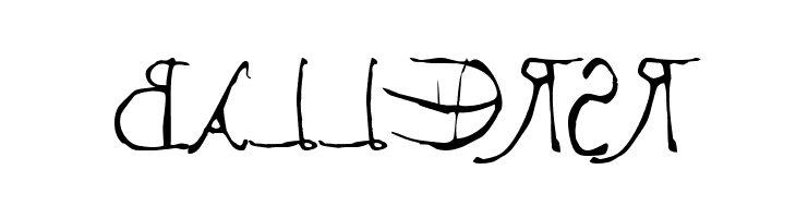 Leonardos mirrorwriting  Free Fonts Download