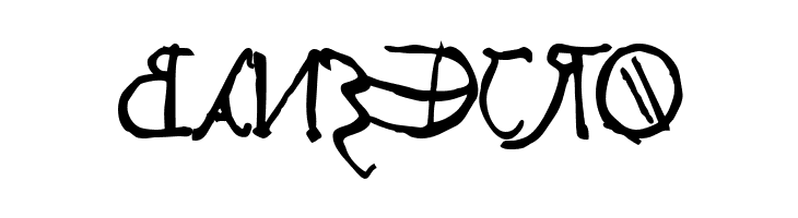 Leonardos mirrorwriting  Bold  Free Fonts Download