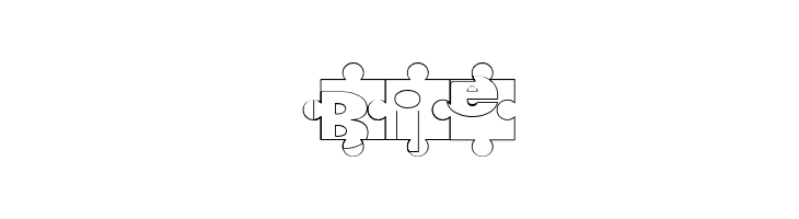 Puzzle Pieces Outlined  Free Fonts Download