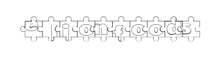 Puzzle Pieces Outlined  Free Fonts Download