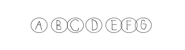 Circle The Letters  Free Fonts Download