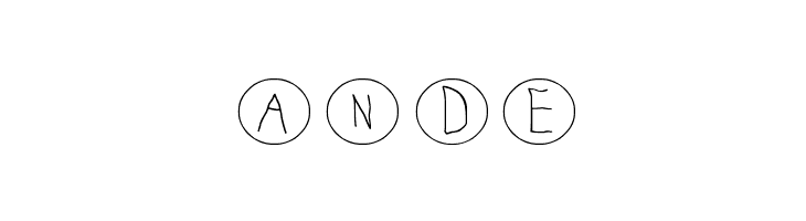 Circle The Letters  Free Fonts Download