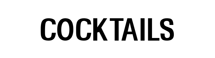 COCKTAILS Headache Normal Font