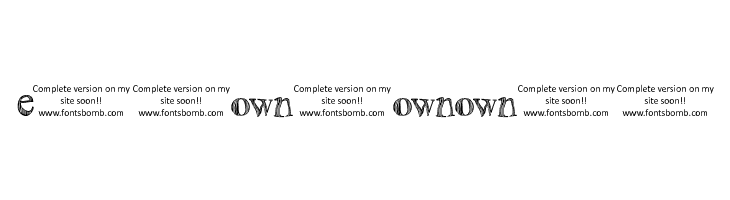 The Unknown [uncomplete_version]  Free Fonts Download