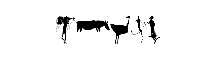 Afrika RockArt N Cberg2  Free Fonts Download