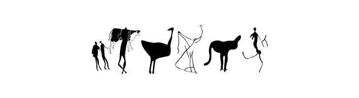 Afrika RockArt N Cberg2  Free Fonts Download