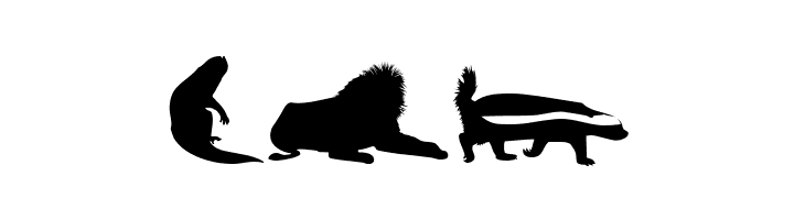 Afrika Wildlife B Mammals2  Free Fonts Download