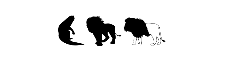 Afrika Wildlife B Mammals2  Free Fonts Download