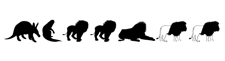 Afrika Wildlife B Mammals2  Free Fonts Download