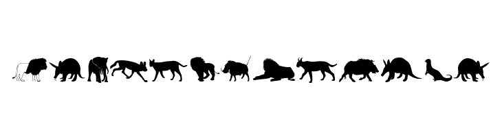 Afrika Wildlife B Mammals2  Free Fonts Download