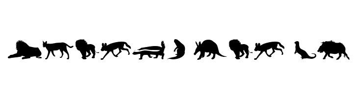Afrika Wildlife B Mammals2  Free Fonts Download